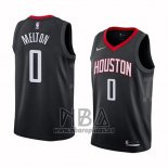 Camiseta Houston Rockets De'anthony Melton NO 0 Statement 2017-18 Negro