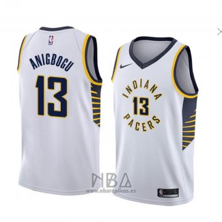 Camiseta Indiana Pacers Ike Anigbogu NO 13 Association 2018 Blanco