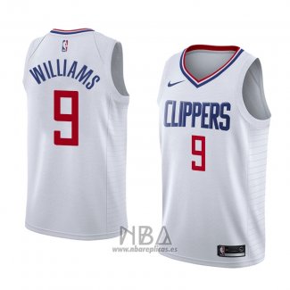 Camiseta Los Angeles Clippers C.j. Williams NO 9 Association 2018 Blanco