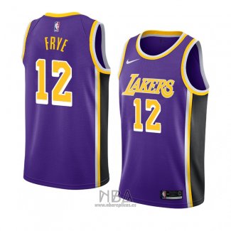 Camiseta Los Angeles Lakers Channing Frye NO 12 Statement 2018-19 Violeta