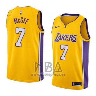 Camiseta Los Angeles Lakers Javale McGee NO 7 Icon 2018 Amarillo