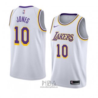 Camiseta Los Angeles Lakers Jemerrio Jones NO 10 Association 2018-19 Blanco