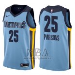 Camiseta Memphis Grizzlies Chandler Parsons NO 25 Statement 2017-18 Azul