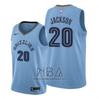 Camiseta Memphis Grizzlies Josh Jackson NO 20 Statement Azul