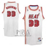 Camiseta Miami Heat Alonzo Mourning NO 33 Retro Blanco