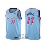 Camiseta Miami Heat Dion Waiters NO 11 Ciudad 2019-20 Azul