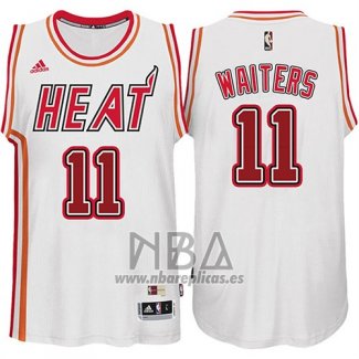 Camiseta Miami Heat Dion Waiters NO 11 Retro Blanco