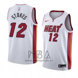 Camiseta Miami Heat Jarnell Stokes NO 12 Association 2018 Blanco