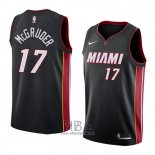 Camiseta Miami Heat Rodney Mcgruder NO 17 Icon 2018 Negro