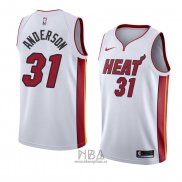 Camiseta Miami Heat Ryan Anderson NO 31 Association 2018 Blanco