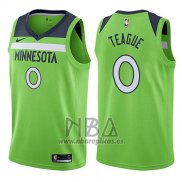 Camiseta Minnesota Timberwolves Jeff Teague NO 0 Statement 2017-18 Verde