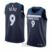 Camiseta Minnesota Timberwolves Luol Deng NO 9 Icon 2018 Azul