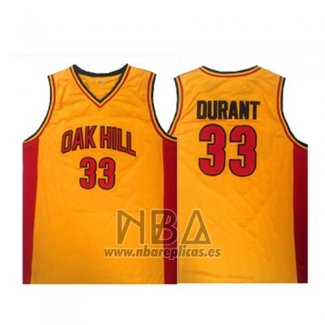 Camiseta Oak Hill Kevin Durant NO 33 Amarillo