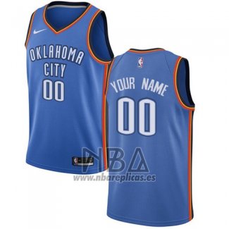 Camiseta Oklahoma City Thunder Personalizada 2017-18 Azul