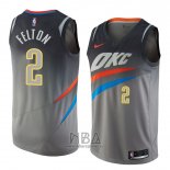 Camiseta Oklahoma City Thunder Raymond Felton NO 2 Ciudad 2018 Gris