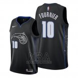 Camiseta Orlando Magic Evan Fournier NO 10 Ciudad Edition Negro