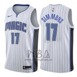 Camiseta Orlando Magic Jonathon Simmons NO 17 Association 2017-18 Blanco