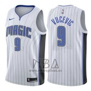 Camiseta Orlando Magic Nikola Vucevic NO 9 Association 2017-18 Blanco