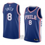 Camiseta Philadelphia 76ers Zhaire Smith NO 8 Icon 2018 Azul