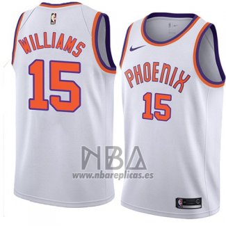 Camiseta Phoenix Suns Alan Williams NO 15 Hardwood Classic 2018 Blanco