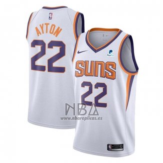 Camiseta Phoenix Suns Deandre Ayton NO 22 Association 2021 Blanco