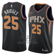 Camiseta Phoenix Suns Mikal Bridges NO 25 Statement 2018 Negro