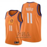 Camiseta Phoenix Suns Ricky Rubio NO 11 Statement Naranja