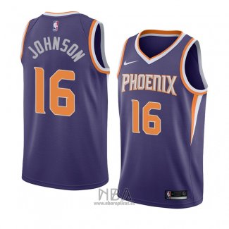 Camiseta Phoenix Suns Tyler Johnson NO 16 Icon 2018 Violeta