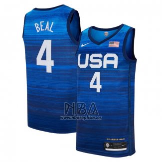 Camiseta USA 2021 Bradley Beal NO 4 Azul