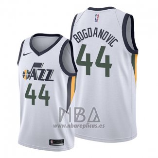 Camiseta Utah Jazz Bojan Bogdanovic NO 44 Association Blanco