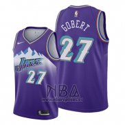 Camiseta Utah Jazz Rudy Gobert NO 27 Hardwood Classics 2019-20 Violeta