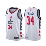 Camiseta Washington Wizards C.j. Miles NO 34 Ciudad 2019-20 Blanco