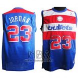 Camiseta Washington Wizards Michael Jordan NO 23 Retro Azul2