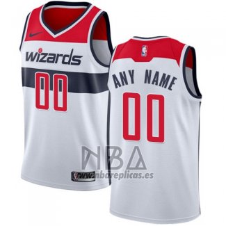 Camiseta Washington Wizards Personalizada 2017-18 Blanco