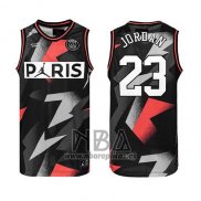 Camiseta AJ x PSG Jordan NO 23 Rojo Negro