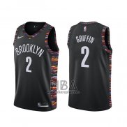 Camiseta Brooklyn Nets Blake Griffin NO 2 Ciudad Negro