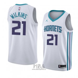 Camiseta Charlotte Hornets Isaiah Wilkins NO 21 Association 2018 Blanco