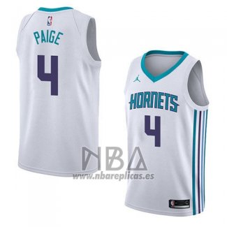 Camiseta Charlotte Hornets Marcus Paige NO 4 Association 2018 Blanco