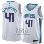 Camiseta Charlotte Hornets Willy Hernangomez NO 41 Association 2018 Blanco