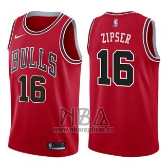 Camiseta Chicago Bulls Paul Zipser NO 16 Icon 2017-18 Rojo