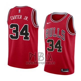 Camiseta Chicago Bulls Wendell Carter Jr. NO 34 Icon 2018 Rojo