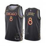 Camiseta Chicago Bulls Zach Lavine NO 8 Ciudad 2020-21 Gris