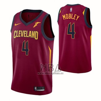 Camiseta Cleveland Cavaliers Evan Mobley NO 4 Icon Rojo