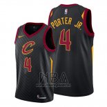 Camiseta Cleveland Cavaliers Kevin Porter Jr. NO 4 Statement 2019-20 Negro