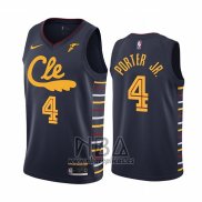 Camiseta Cleveland Cavaliers Kevin Porter Jr. NO 4 Ciudad Azul