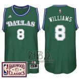 Camiseta Dallas Mavericks Deron Williams NO 8 Retro Verde