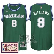 Camiseta Dallas Mavericks Deron Williams NO 8 Retro Verde