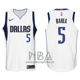 Camiseta Dallas Mavericks J.j. Barea NO 5 2017-18 Blanco