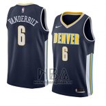 Camiseta Denver Nuggets Jarred Vanderbilt NO 6 Icon 2018 Azul