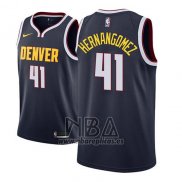 Camiseta Denver Nuggets Juan Hernangomez NO 41 Icon 2018-19 Azul